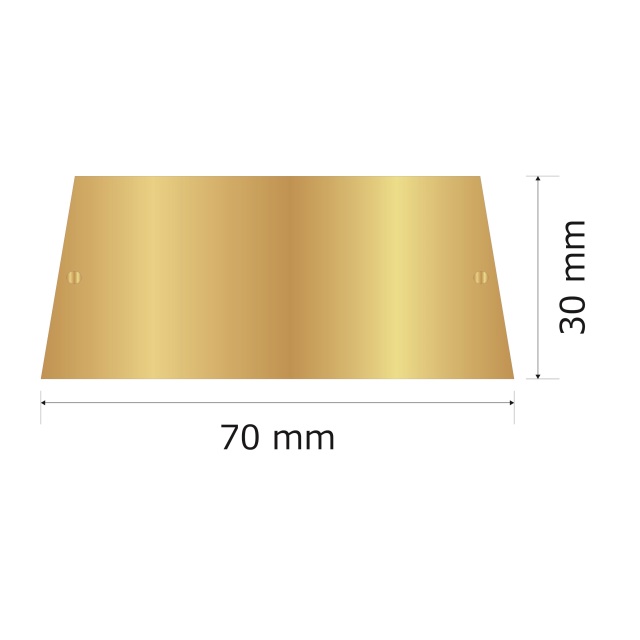 プレート単品（旧型番：Y-MGA50）【Y-MGH50】高さ：3.0cm　幅：6.0cm《営業日13時までのご注文で翌々営業日出荷》　[MGH 50]〈E〉