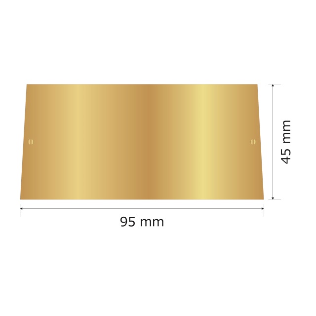 プレート単品（旧型番：Y-MGA52）【Y-MGH52】高さ：4.5cm　幅：9.0cm《営業日13時までのご注文で翌々営業日出荷》　[MGH 52]〈E〉