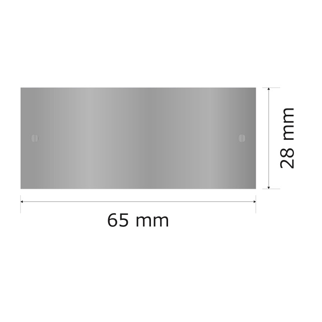 プレート単品（旧型番：Y-MSA80）【Y-MSH80】高さ：2.8cm　幅：6.5cm《営業日13時までのご注文で翌々営業日出荷》　[MSH 80]〈E〉