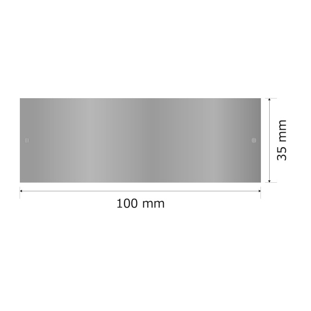 プレート単品（旧型番：Y-MSA82）【Y-MSH82】高さ：3.5cm　幅：10.0cm《営業日13時までのご注文で翌々営業日出荷》　[MSH 82]〈E〉