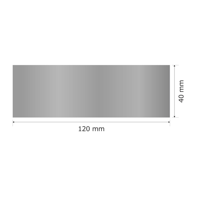 プレート単品（旧型番：Y-MSA83）【Y-MSH83】高さ：4.0cm　幅：12.0cm《営業日13時までのご注文で翌々営業日出荷》　[MSH 83]〈E〉