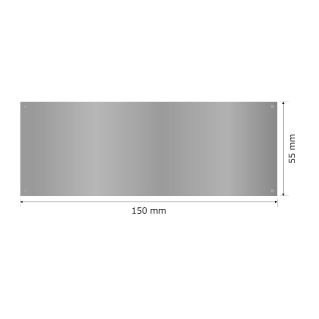 プレート単品（旧型番：Y-MSA85）【Y-MSH85】高さ：5.5cm　幅：15.0cm《営業日13時までのご注文で翌々営業日出荷》　[MSH 85]〈E〉