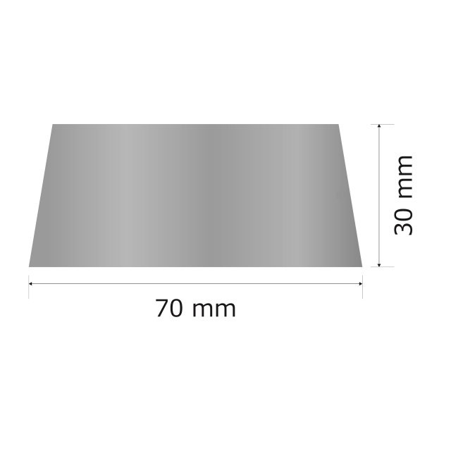 プレート単品（旧型番：Y-MSA90）【Y-MSH90】高さ：3.0cm　幅：6.0cm《営業日13時までのご注文で翌々営業日出荷》　[MSH 90]〈E〉