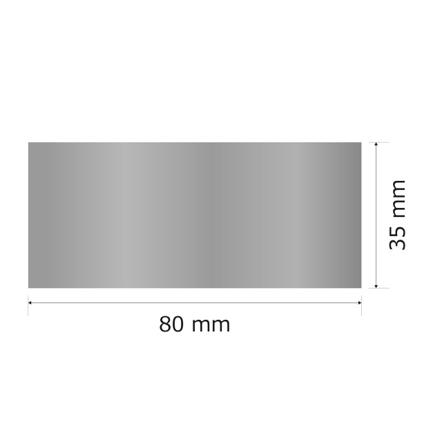 プレート単品（旧型番：Y-MSS63）【Y-MS63】高さ：3.5cm　幅：8.0cm《営業日13時までのご注文で翌々営業日出荷》　[MS 63]〈E〉