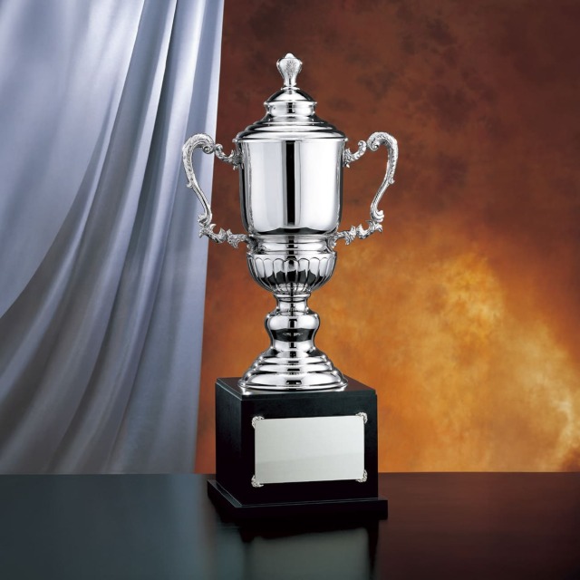 アルミ製トロフィー アクリルプレート付 表面レーザー彫刻 L75-02 Bサイズ