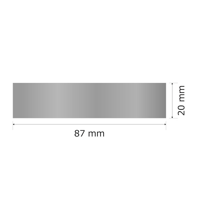 プレート単品（旧型番：Y-SOA3）【Y-SO3】高さ：2.0cm　幅：8.7cm《営業日13時までのご注文で翌々営業日出荷》　[SO 3]〈E〉
