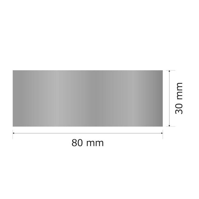 プレート単品（旧型番：Y-SOA4）【Y-SO4】高さ：3.0cm　幅：8.0cm《営業日13時までのご注文で翌々営業日出荷》　[SO 4]〈E〉