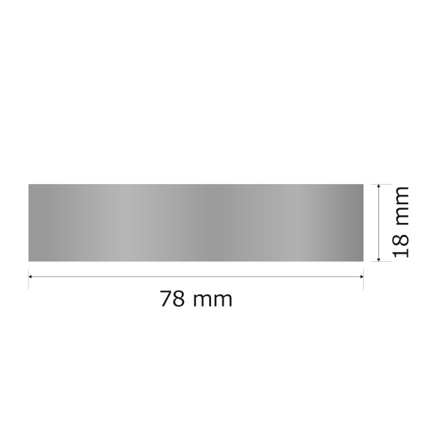 プレート単品（旧型番：Y-SOA5）【Y-SO5】高さ：1.8cm　幅：7.8cm《営業日13時までのご注文で翌々営業日出荷》　[SO 5]〈E〉