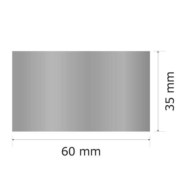 プレート単品（旧型番：Y-SOA7）【Y-SO7】高さ：3.5cm　幅：6.0cm《営業日13時までのご注文で翌々営業日出荷》　[SO 7]〈E〉