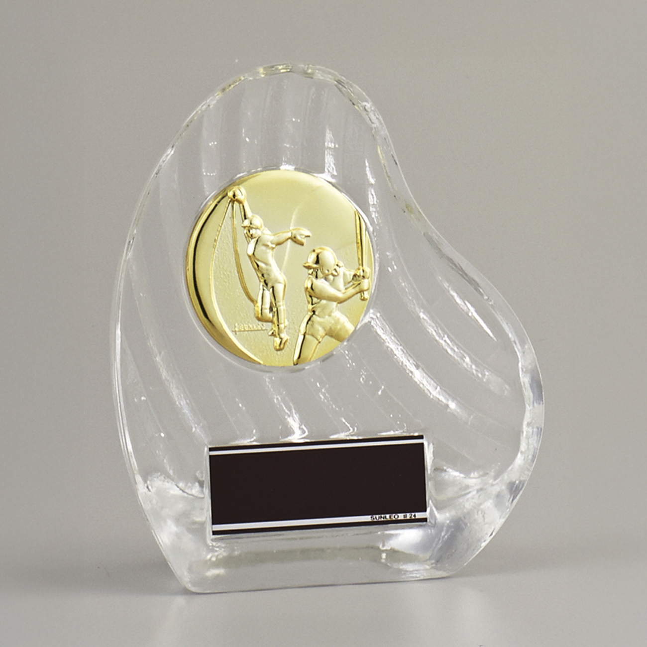 SUNLEOトロフィー、ガラスの置き物 サンレオ 優勝 カップ トロフィー
