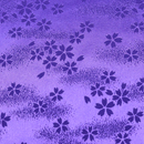 綸子　霞桜　青紫