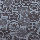 T／C綸子　家紋柄　紺