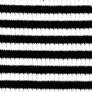 ボーダーリブニット　白×黒