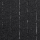 ペンシルストライプ　圧縮ウールニット　黒地×グレイ