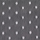 ドットチュール生地　オフ白　はぎれ７５ｃｍ　【１枚単位】　(la783)