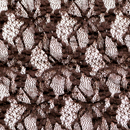 ストレッチ　ラッセルレース　こげ茶