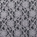 ラッセルレース花柄　灰桜