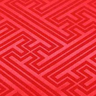 イベントや衣装に最適な光沢感のある素材　ポリエステルジャガード　紗綾形　赤