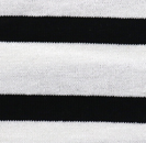 コットンボーダー天竺ニット　白×黒