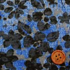 ウール混アクリル天竺ニットプリント生地