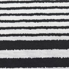 ストレッチボーダープリント生地　白×黒《再値下げ》 【80cmパネル単位／太さ違いボーダーでトップス・ワンピース・チュニックに／ニット生地屋】（p1995）