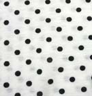 強撚コットン水玉プリントニット生地