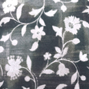 チュールニット　ぼかしプリント花柄　グレイ