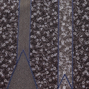 ポリエステル　ちりめん　和調プリント　茶系