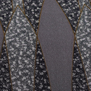 ポリエステル　ちりめん　和調プリント　黒系