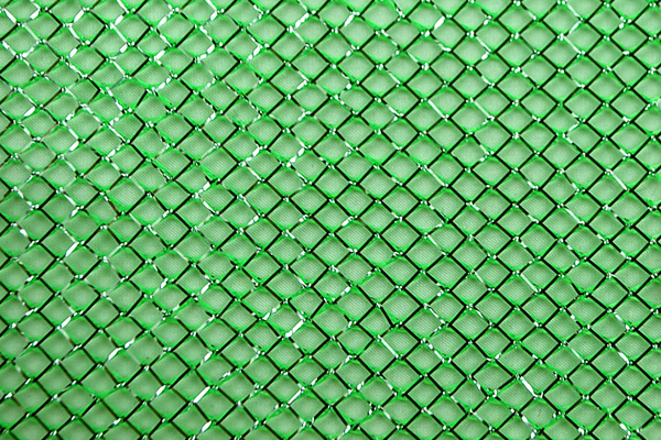 イベントや衣装に最適な光沢感のある素材　１ＷＡＹ　ラメネット　グリーン（蛍光グリーン）地にシルバー