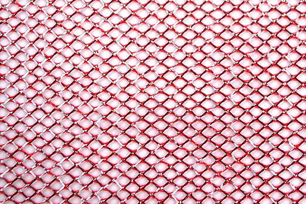 イベントや衣装に最適な光沢感のある素材　１ＷＡＹ　ラメネット　赤地にシルバー