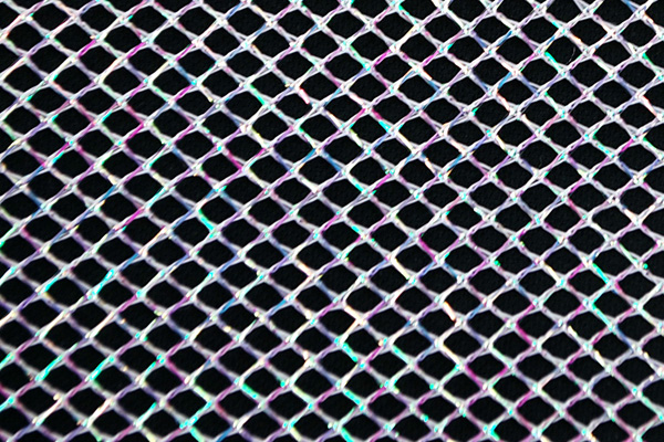 イベントや衣装に最適な光沢感のある素材　１ＷＡＹ　ラメネット　白地にパール