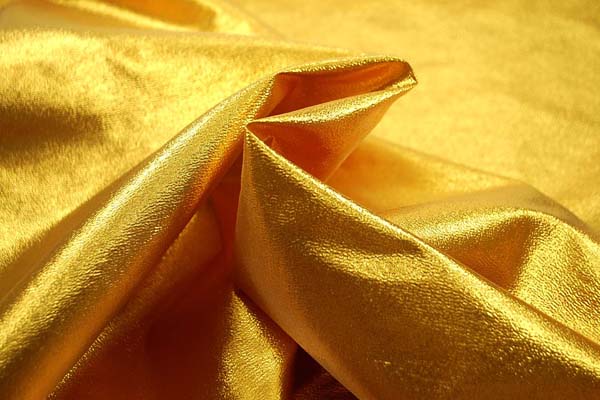 アンティークデニムさゆり染め　ゴールド よさこいや衣装やディスプレイに最適な ラメ シャンブレー ゴールド