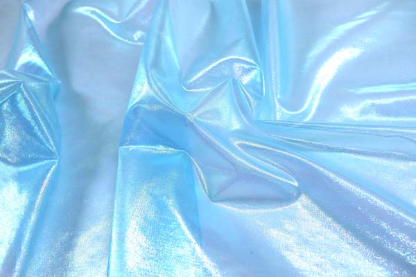 よさこいや衣装やディスプレイに最適な　パールタイプのラメ　シャンブレー　サックス