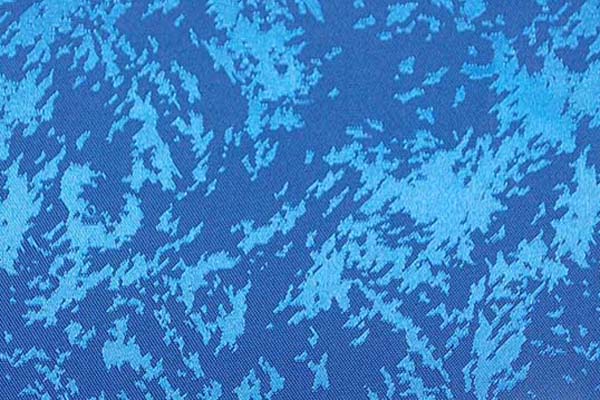 イベントや衣装に最適な光沢感のある素材　ポリエステルジャガード　炎の柄　ロイヤルブルー 