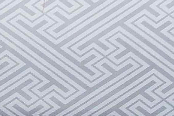 イベントや衣装に最適な光沢感のある素材　ポリエステルジャガード　紗綾形　白 