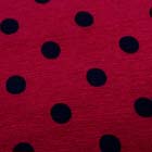 強撚モダール水玉プリントニット生地