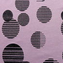 ポンチニットプリント　変わり水玉　くすんだピンク