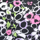 パワーネット　フラワープリント　黒系