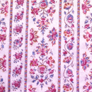 コットンニット　フラワープリント　ピンク系