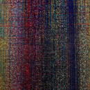 ポリエステルファイユ　ぼかしこな雪チェックプリント　赤・紺・グリーン系