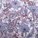 ウール混　ペイズリープリント　オフ白地×ラベンダー系