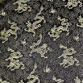 よさこいなど衣装などに最適な　チャイナドレス生地・チャイナ生地　竜と牡丹 黒地に金