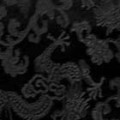よさこいなど衣装などに最適な　チャイナドレス生地・チャイナ生地　竜と牡丹 黒地に黒