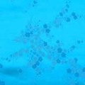 よさこいなど衣装などに最適な　チャイナドレス生地・チャイナ生地　梅の柄　水色地　【50cm単位】 （0635-78）