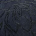 インターシャージャガードニット　植物柄　ダークネイビー