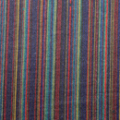 縦縞模様　ダブルニット服地　紺系マルチストライプ（紺・赤系）