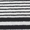 ストレッチボーダープリント生地　白×黒《再値下げ》 【80cmパネル単位／太さ違いボーダーでトップス・ワンピース・チュニックに／ニット生地屋】（p1995）