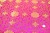 よさこいなど衣装などに最適な　チャイナドレス生地・チャイナ生地　蓮と唐草　ショッキングピンク地に金