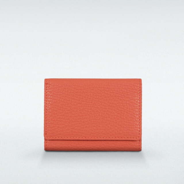 Becker ベッカー 極小財布 ソフトシュリンク Adria イタリアンレザー コーラルオレンジ ベーシック型小銭入れ Becker ベッカー 日本製 財布の通販luxe リュクス